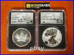 2019 W Pride Of Two Nations Silver Eagle Set Ngc Pf70 Pf70 Mercanti Taylor Fr