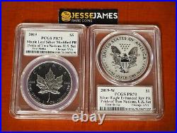 2019 W Silver Eagle Pcgs Pr70 70 Blunt Licaretz Pride Of Two Nations Set Fdi Ana