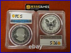 2019 W Silver Eagle Pcgs Pr70 70 Pride Of Two Nations Set First Day Issue Us Set