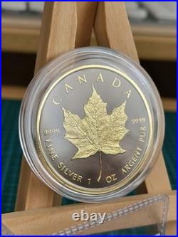2020 1oz CANADA MAPLE LEAF GILDED SILVER /GOLD/RUTHENIUM RARE COIN NGC TEST 2 2020 1oz CANADA MAPLE LEAF GILDED SILVER /GOLD/RUTHENIUM RARE COIN NGC TEST 2