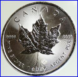 2020 CANADA UK Queen Elizabeth II MAPLE LEAF 1 OZ Vintage Silver $5 Coin i105101