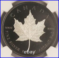 2020 Canada $20 1Oz Silver Maple Leaf Incuse Rhodium Plated NGC PF70 FR + COA