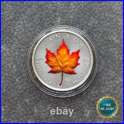 2020 Maple Leaf Canada Canada 1 oz Silver Silver Colored Colored RARE