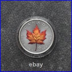 2020 Maple Leaf Canada Canada 1 oz Silver Silver Colored Colored RARE