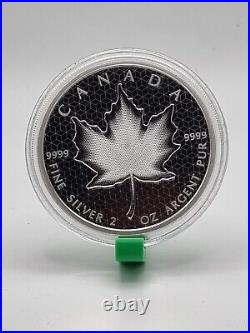 2020 Royal Canadian Mint 2oz PULSATING MAPLE LEAF Silver Proof $10 coin