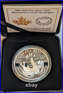 2021 Canada 1 oz Silver $20 Generations Inuit Nunangat Nuliajuk? Sea Goddess