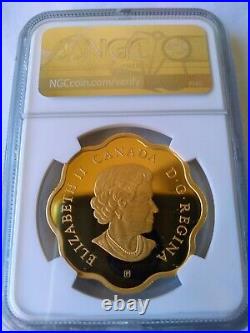 2021 Canada S$20 Gilt Silver laconic Maples Leaves Scallop Proof NGC PF70 UC