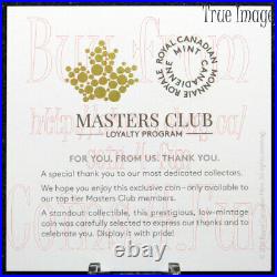 2021 Masters Club (G) Iconic Maple Leaves $20 Pure Silver Proof Gold-Plated Coin