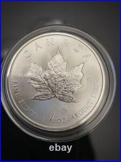 2021 (New) Canada Maple Leaf Commemorative sterling silver 1 oz silver coins 2