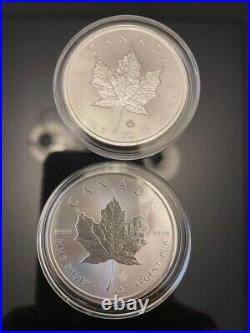 2021 (New) Canada Maple Leaf Commemorative sterling silver 1 oz silver coins 2