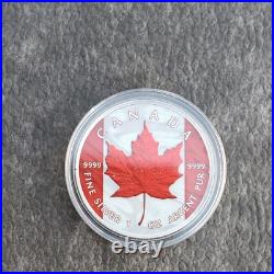 2022 1OZ Silver Canada Maple Leaf Flag Edition NEW ONLY 500pc Etui Certificate