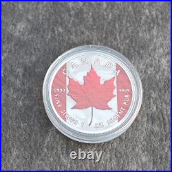 2022 1OZ Silver Canada Maple Leaf Flag Edition NEW ONLY 500pc Etui Certificate