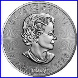 2022 $5 The Sun Our Solar System 1oz Silver Maple Leaf Coin