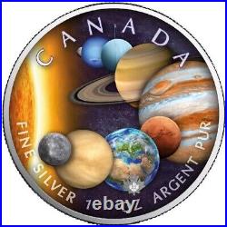 2022 Canada Maple Leaf Our Solar System ALL PLANETS coin 1 oz. 999 silver
