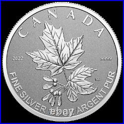 2022 Canada Maple Leaf Radiant Crown 1.90 oz. 999 Silver Coin Set 3,000 Made