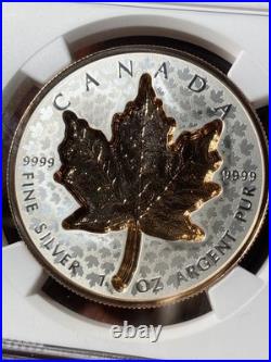 2022 Canada Maple Leaf Super Incuse Reverse Proof 1 Oz Silver Coin NGC PF70