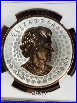 2022 Canada Maple Leaf Super Incuse Reverse Proof 1 Oz Silver Coin NGC PF70
