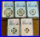 2022 Canada Radiant Crown Silver Maple Leaf Rev Proof 5-Coin Set NGC PF70 FR