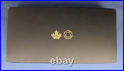 2022 Canada Silver Proof Maple Leaf 5 coin Set in Case with COA