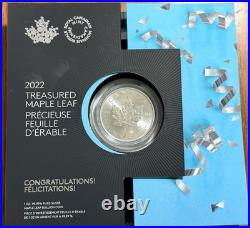 2022? Canada Treasured Maple? Leaf Congratulations! $5 OGP Royal Canadian