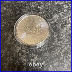 2022 Canadian Maple Leaf Silver 1oz Bullion Coin in Coin Capsule
