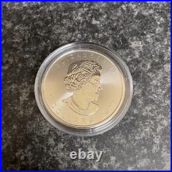 2022 Canadian Maple Leaf Silver 1oz Bullion Coin in Coin Capsule