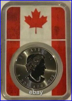 2022 Congratulations Set Silver Maple Leaf MS70 NGC Flag Core