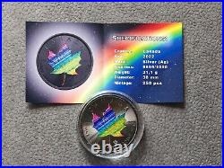 2022 Maple Leaf Rainbow Silver Black Ruthenium Canada Canada ONLY 250 BU #1