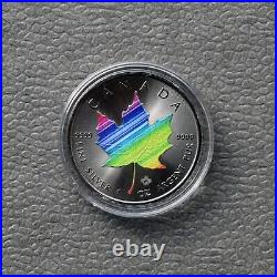 2022 Maple Leaf Rainbow Silver Black Ruthenium Canada Canada ONLY 250 BU #1