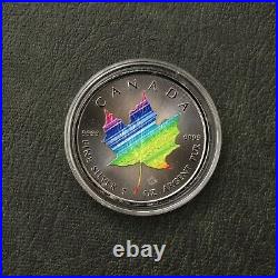 2022 Maple Leaf Rainbow Silver Black Ruthenium Canada Canada ONLY 250 BU #1