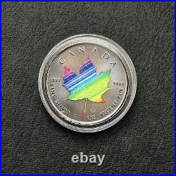 2022 Maple Leaf Rainbow Silver Black Ruthenium Canada Canada ONLY 250 BU #1