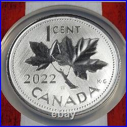 2022 W Canada 1 oz Silver Maple FAREWELL TO THE PENNY 10th Anniv NGC 70 ER S1C