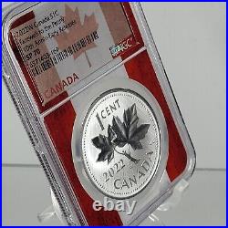 2022 W Canada 1 oz Silver Maple FAREWELL TO THE PENNY 10th Anniv NGC 70 ER S1C