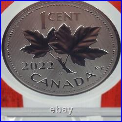 2022 W Canada 1 oz Silver Maple FAREWELL TO THE PENNY 10th Anniv NGC 70 ER S1C