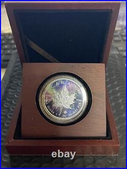 2023 1 Oz Silver Canada Maple Leaf, Northern Lights, Low Serial # 44 of only 300