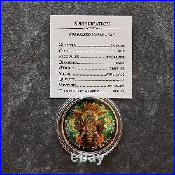 2023 1OZ Silver Silver Maple Leaf Mandala Elephant Elephant Canada Canada 100BU