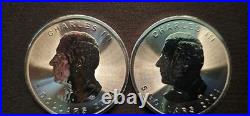 2023 & 2024 Canada Silver Maple Leaf 1 oz Coins Lot of 4 BU