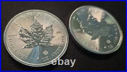 2023 & 2024 Canada Silver Maple Leaf 1 oz Coins Lot of 4 BU
