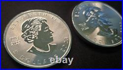 2023 & 2024 Canada Silver Maple Leaf 1 oz Coins Lot of 4 BU