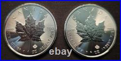 2023 & 2024 Canada Silver Maple Leaf 1 oz Coins Lot of 4 BU