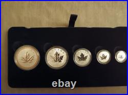 2023 35th Anniversary Silver Maple Leaf 5-Coin Fractional Set Canada