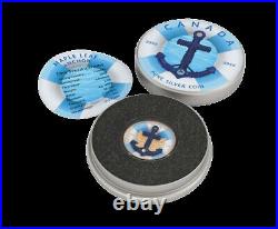 2023 $5 The Anchor 1oz Silver Maple Leaf Gilded Coin