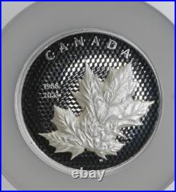 2023 $50 Maple Leaf UHR Silver Maple Leaf PF 70 UC Canada 999 Pure Coin 5 oz