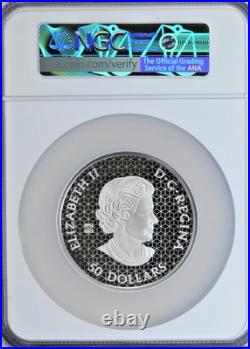 2023 $50 Maple Leaf UHR Silver Maple Leaf PF 70 UC Canada 999 Pure Coin 5 oz