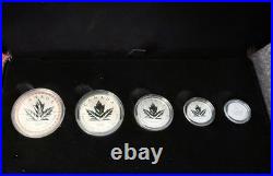 2023 Canada 35th Anniversary Silver Maple Leaf Silver Proof Fractional Set