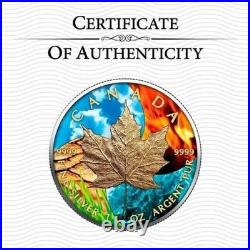 2023 Canada 4 Elements Holographic Maple Leaf 1oz Silver Coin
