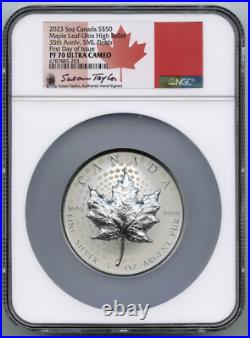 2023 Canada $50 Maple Leaf 5 oz Silver NGC PF70 First Day Ultra High Relief K814