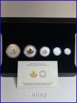 2023 Canada Fine Silver Fractional Set 35th Anniversary Silver Maple Leaf. 9999 2023 Canada Fine Silver Fractional Set 35th Anniversary Silver Maple Leaf. 9999