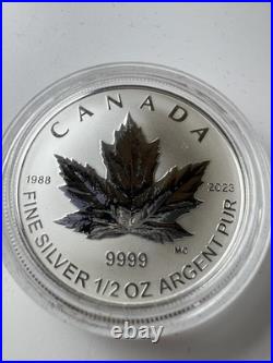 2023 Canada Fine Silver Fractional Set 35th Anniversary Silver Maple Leaf. 9999