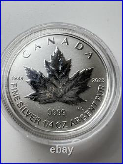 2023 Canada Fine Silver Fractional Set 35th Anniversary Silver Maple Leaf. 9999